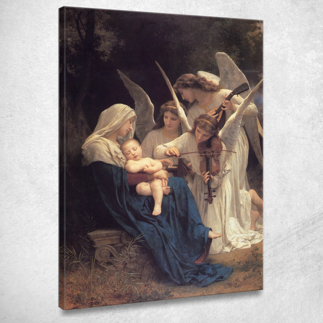 Il Canto Degli Angeli William Bouguereau wbg167 quadro stampato su tela Il Canto Degli Angeli William Bouguereau wbg167 quadro stampato su tela