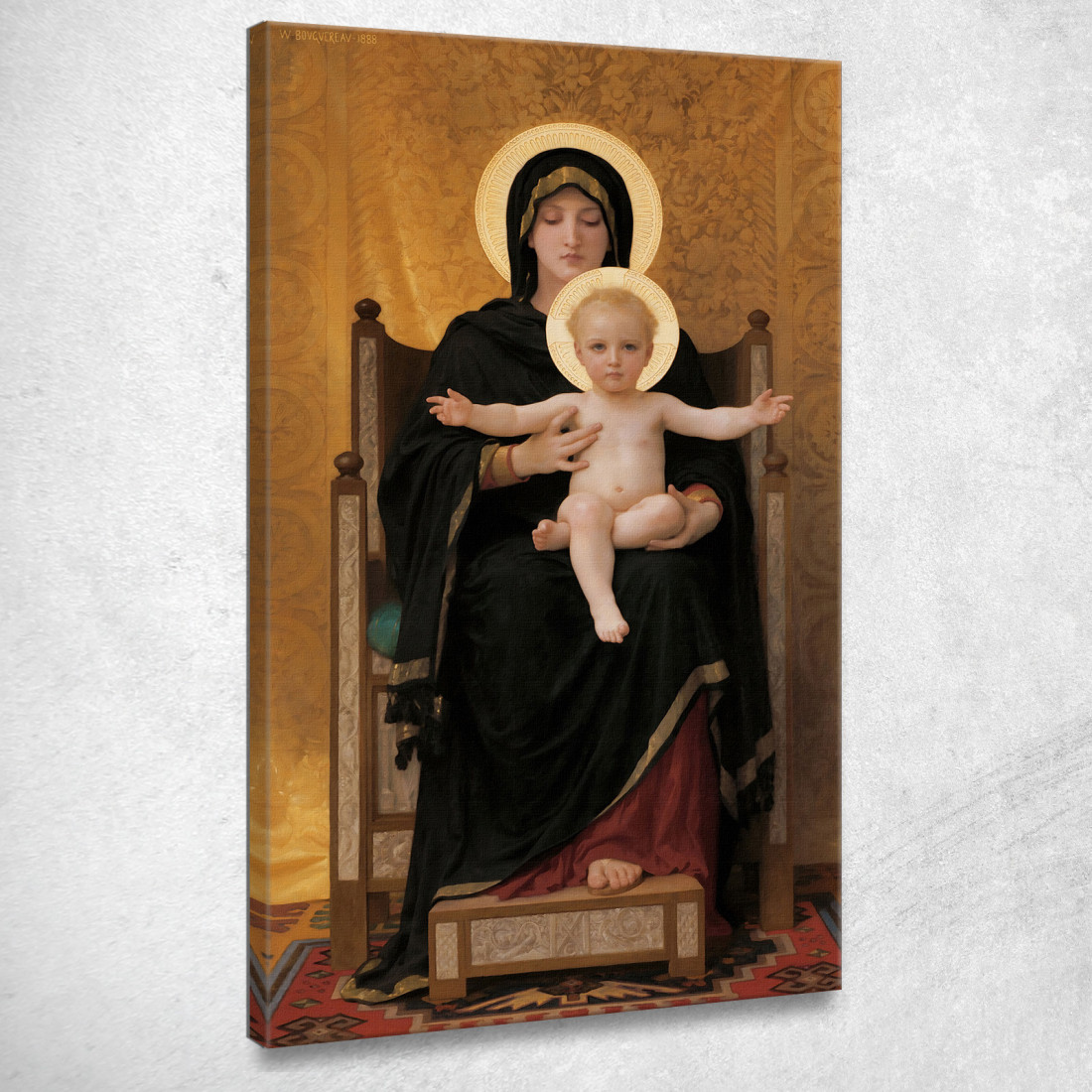 Vergine E Bambino William Bouguereau wbg177 quadro stampato su tela Vergine E Bambino William Bouguereau wbg177 quadro stampato su tela