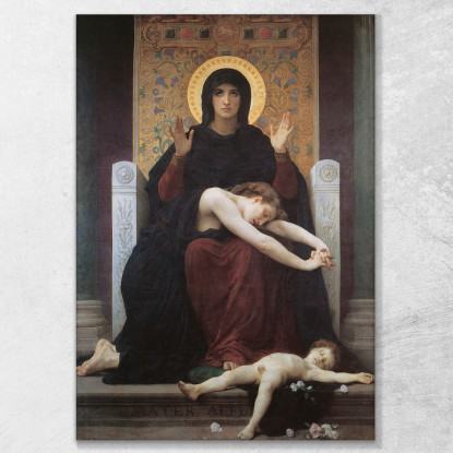 Vergine Consolatrice William Bouguereau wbg178 quadro stampato su tela