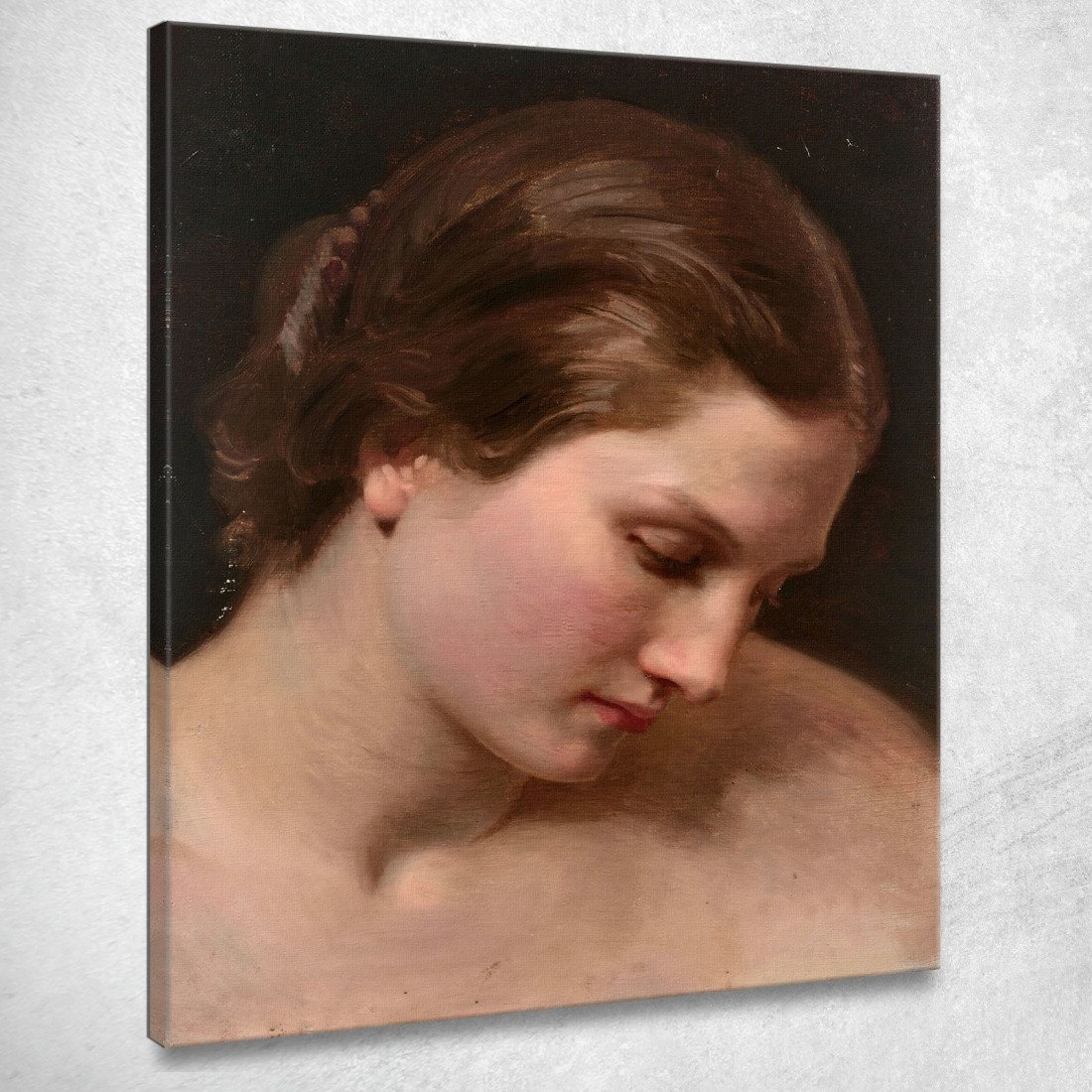Volto Di Donna Di Profilo William Bouguereau wbg179 quadro stampato su tela Volto Di Donna Di Profilo William Bouguereau wbg179 quadro stampato su tela