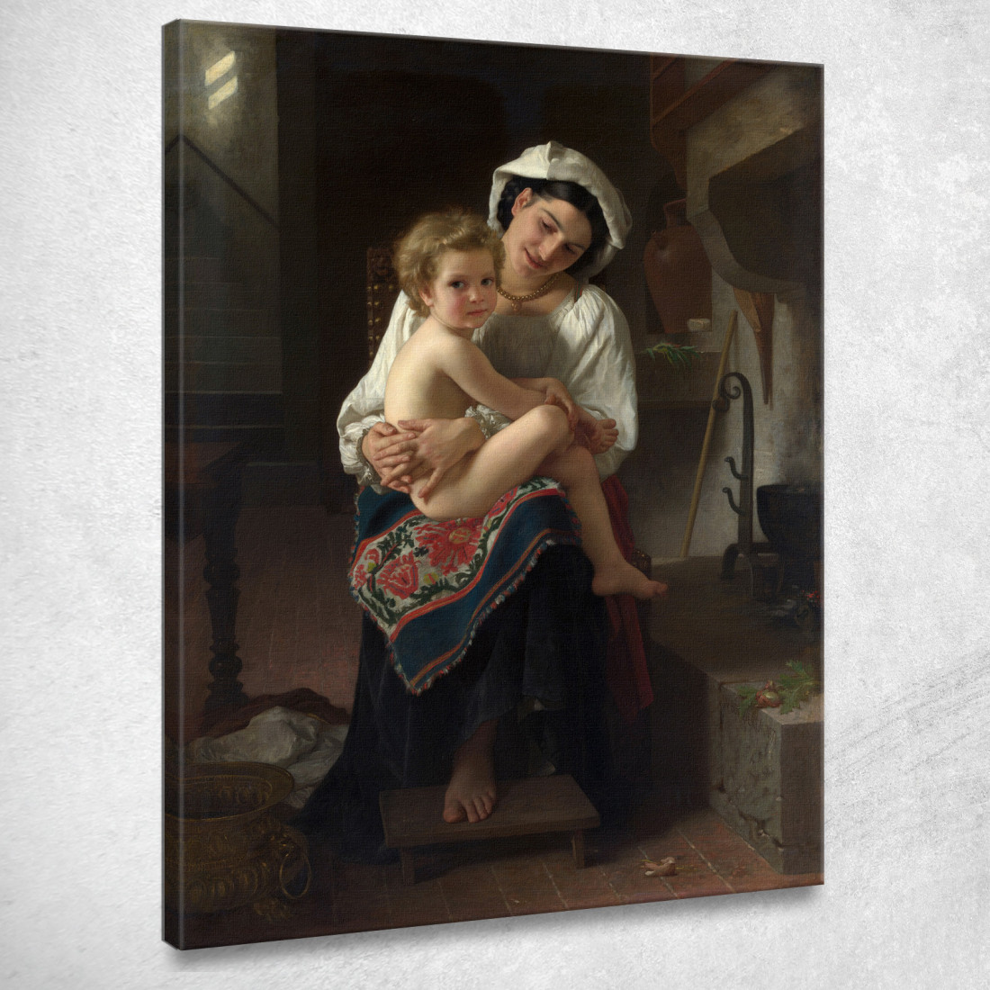 Giovane Madre Che Guarda Il Suo Bambino William Bouguereau wbg182 quadro stampato su tela Giovane Madre Che Guarda Il Suo Bambino William Bouguereau wbg182 quadro stampato su tela