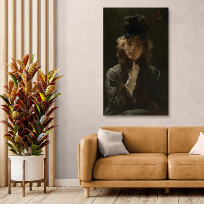 Die Pariser Sphinx Alfred Stevens drucken auf leinwand