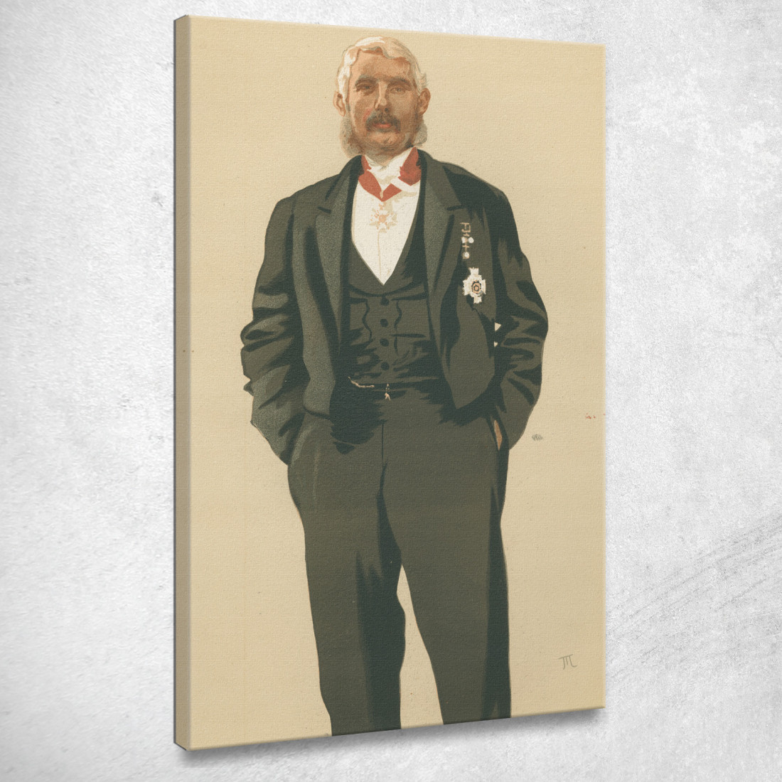 The Commader In Chief In India Military And Navy From Vanity Fair March 25 1876 James Tissot canvas print The Commader In Chief In India Military And Navy From Vanity Fair March 25 1876 James Tissot canvas print