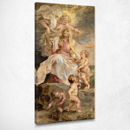 Allegoria Dell'Eternità La Successione Dei Papi Peter Paul Rubens ppr22 quadro stampato su tela