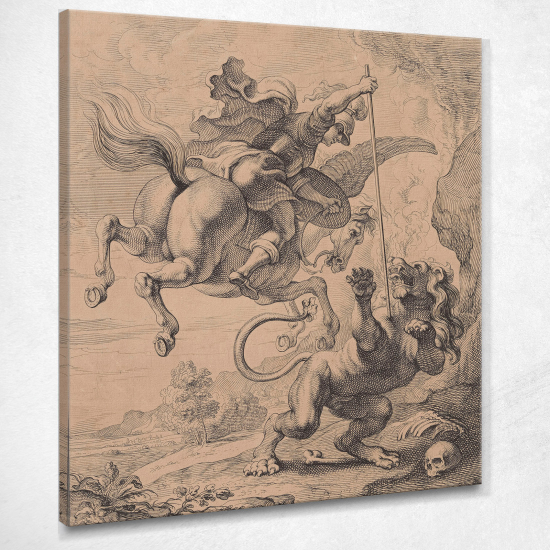 Bellerofonte Uccide La Chimera Peter Paul Rubens ppr29 quadro stampato su tela Bellerofonte Uccide La Chimera Peter Paul Rubens ppr29 quadro stampato su tela