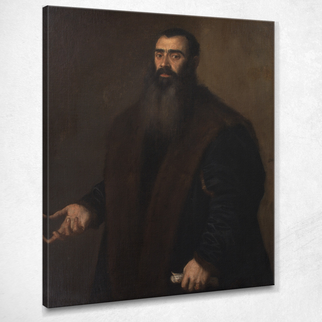 Porträt Des Nürnberger Kaufmanns Und Sammlers Willibald Imhoff Der Ältere 1519-1580 Titian Tiziano Vecellio drucken auf leinwand Porträt Des Nürnberger Kaufmanns Und Sammlers Willibald Imhoff Der Ältere 1519-1580 Titian Tiziano Vecellio drucken auf leinwand