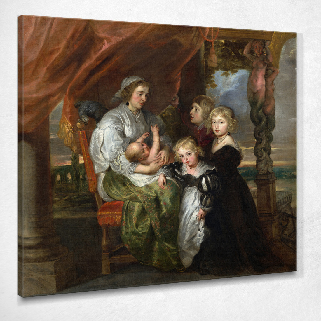 Deborah Kip Moglie Di Sir Balthasar Gerbier E I Suoi Figli Peter Paul Rubens ppr57 quadro stampato su tela Deborah Kip Moglie Di Sir Balthasar Gerbier E I Suoi Figli Peter Paul Rubens ppr57 quadro stampato su tela