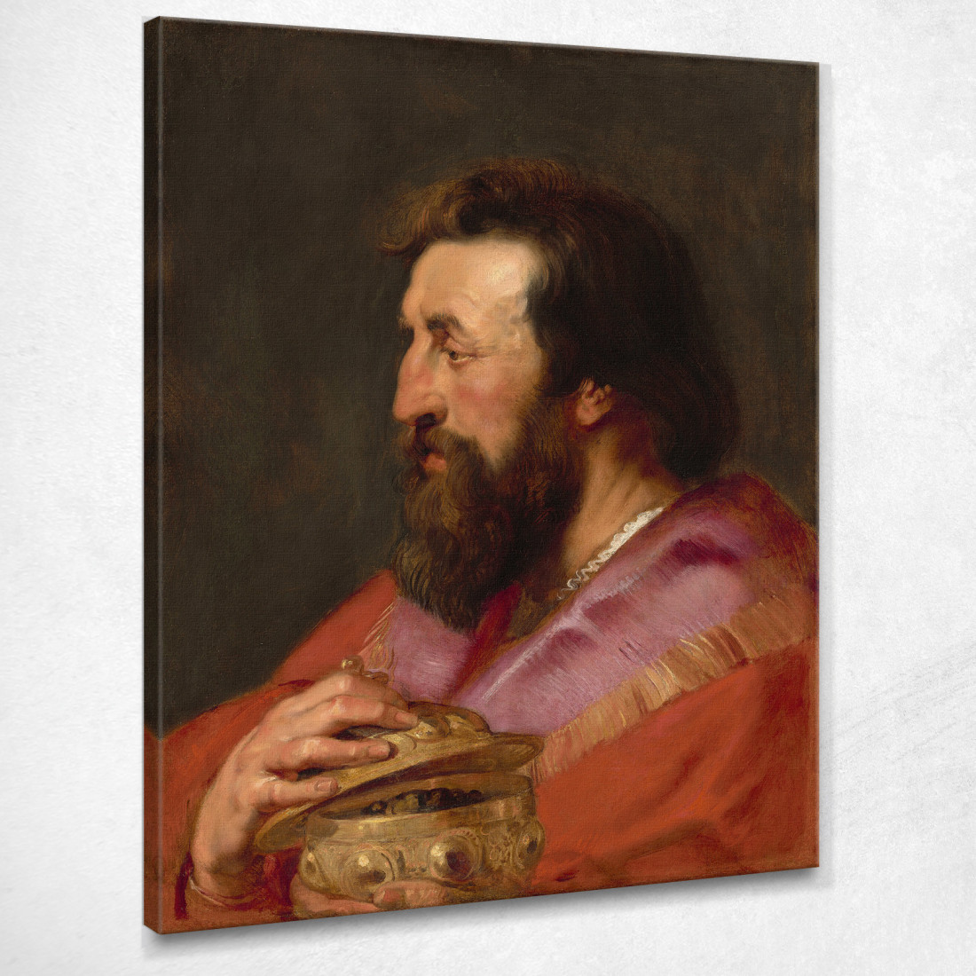 Testa Di Uno Dei Tre Re Melchiorre Il Re Assiro Peter Paul Rubens ppr85 quadro stampato su tela Testa Di Uno Dei Tre Re Melchiorre Il Re Assiro Peter Paul Rubens ppr85 quadro stampato su tela