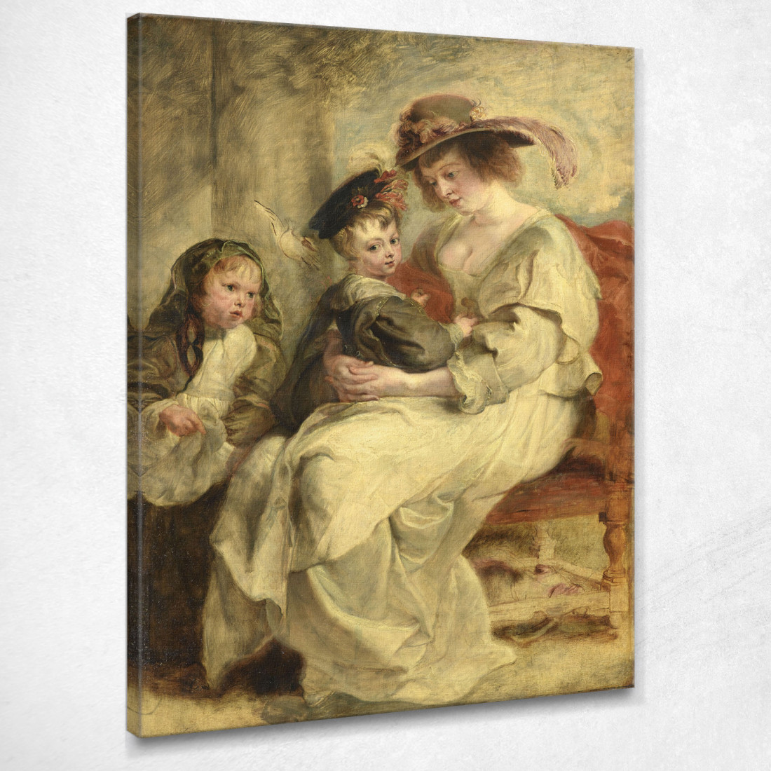 Helene Fourment Con I Suoi Figli Peter Paul Rubens ppr91 quadro stampato su tela Helene Fourment Con I Suoi Figli Peter Paul Rubens ppr91 quadro stampato su tela