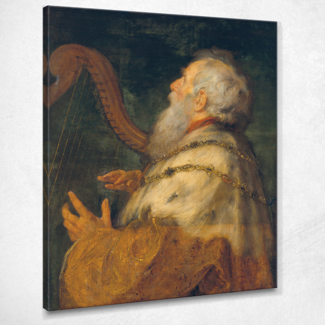 Il Re Davide Che Suona L'Arpa 2 Peter Paul Rubens ppr101 quadro stampato su tela Il Re Davide Che Suona L'Arpa 2 Peter Paul Rubens ppr101 quadro stampato su tela