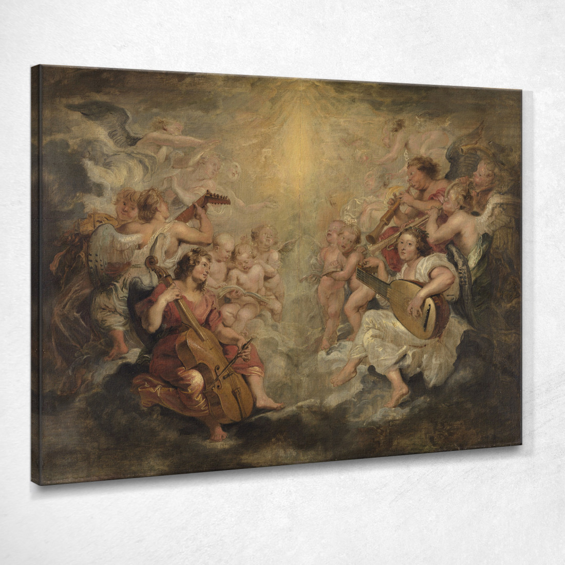 Angeli Che Fanno Musica Peter Paul Rubens ppr119 quadro stampato su tela Angeli Che Fanno Musica Peter Paul Rubens ppr119 quadro stampato su tela