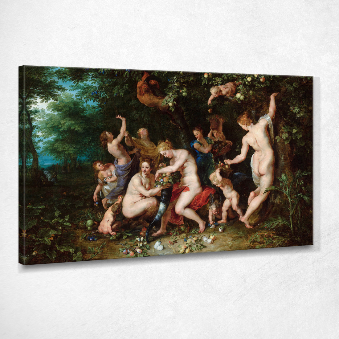 Ninfe Che Riempiono La Cornucopia Peter Paul Rubens ppr124 quadro stampato su tela Ninfe Che Riempiono La Cornucopia Peter Paul Rubens ppr124 quadro stampato su tela