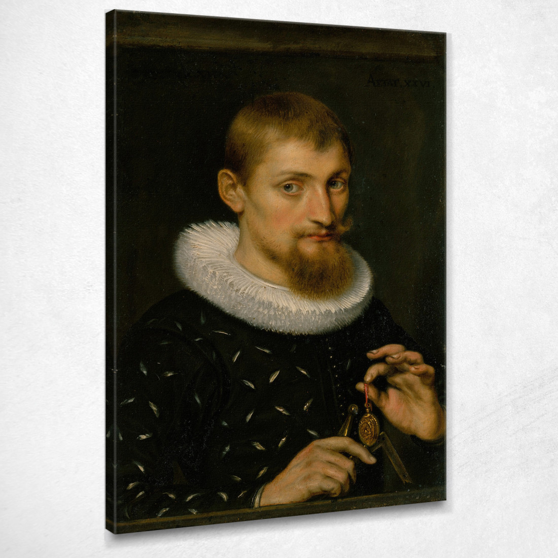 Ritratto Di Uomo Forse Architetto O Geografo Peter Paul Rubens ppr134 quadro stampato su tela Ritratto Di Uomo Forse Architetto O Geografo Peter Paul Rubens ppr134 quadro stampato su tela