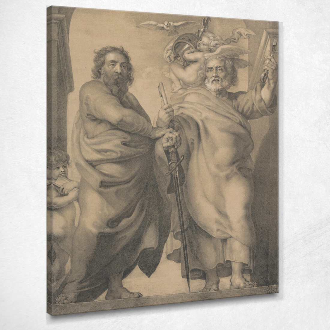 Santi Pietro E Paolo Peter Paul Rubens ppr168 quadro stampato su tela Santi Pietro E Paolo Peter Paul Rubens ppr168 quadro stampato su tela