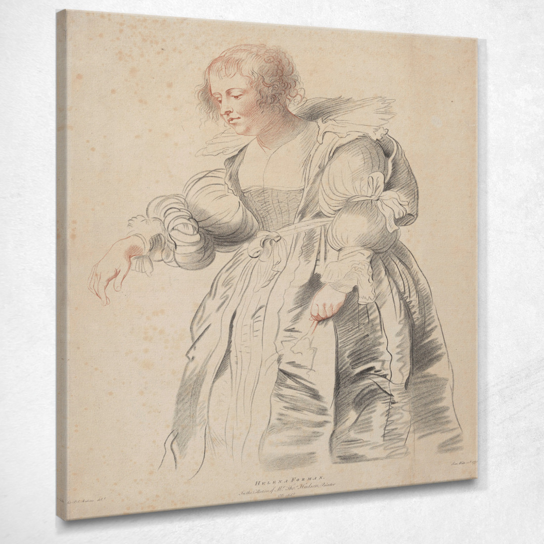 Giovane Donna In Piedi Peter Paul Rubens ppr181 quadro stampato su tela Giovane Donna In Piedi Peter Paul Rubens ppr181 quadro stampato su tela