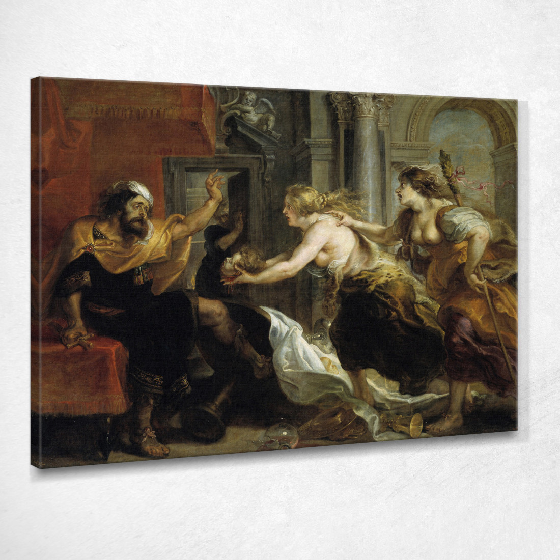 Tereo Si Confronta Con La Testa Di Suo Figlio Itilo Peter Paul Rubens ppr202 quadro stampato su tela Tereo Si Confronta Con La Testa Di Suo Figlio Itilo Peter Paul Rubens ppr202 quadro stampato su tela