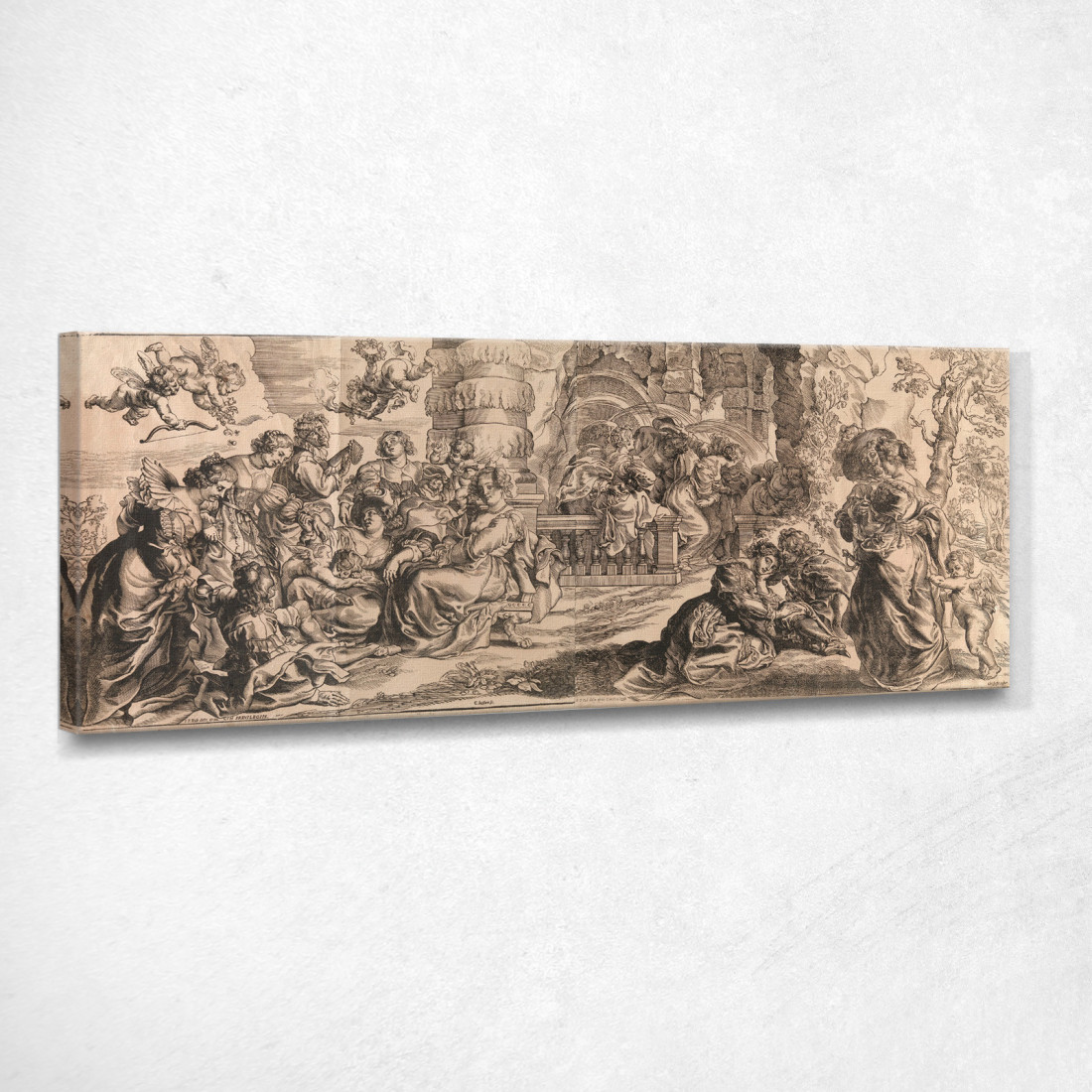 La Conversazione À La Mode O Il Giardino Dell'Amore Peter Paul Rubens ppr219 quadro stampato su tela La Conversazione À La Mode O Il Giardino Dell'Amore Peter Paul Rubens ppr219 quadro stampato su tela