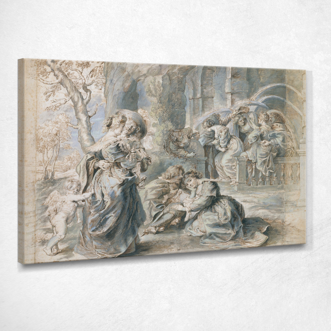 Parte Sinistra Del Giardino Dell'Amore Peter Paul Rubens ppr241 quadro stampato su tela Parte Sinistra Del Giardino Dell'Amore Peter Paul Rubens ppr241 quadro stampato su tela