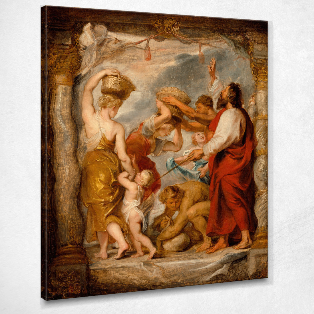 Gli Israeliti Raccolgono La Manna Nel Deserto Peter Paul Rubens ppr257 quadro stampato su tela Gli Israeliti Raccolgono La Manna Nel Deserto Peter Paul Rubens ppr257 quadro stampato su tela