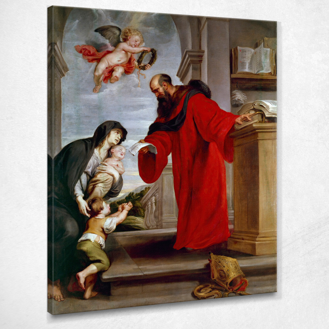 Santa Ives De Treguier Patrona De Los Abogados Defensora De Las Viudas Y Huérfanos Peter Paul Rubens cuadro en lienzo Santa Ives De Treguier Patrona De Los Abogados Defensora De Las Viudas Y Huérfanos Peter Paul Rubens cuadro en lienzo
