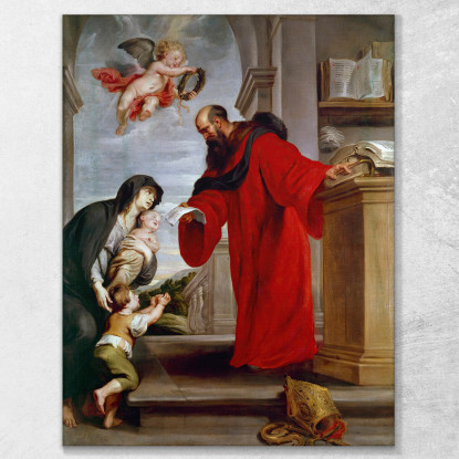Saint Ives De Tréguier Patron Des Avocats Défenseur Des Veuves Et Des Orphelins Peter Paul Rubens tableau impression sur toile