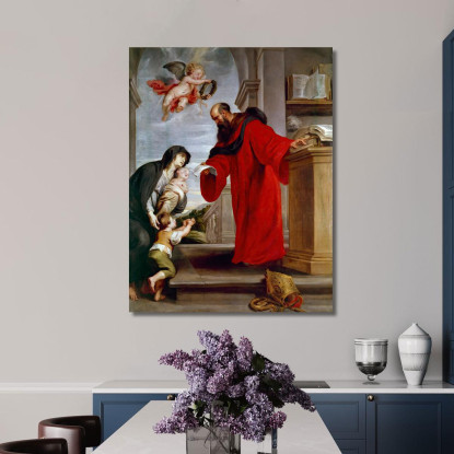 Saint Ives De Tréguier Patron Des Avocats Défenseur Des Veuves Et Des Orphelins Peter Paul Rubens tableau impression sur toile