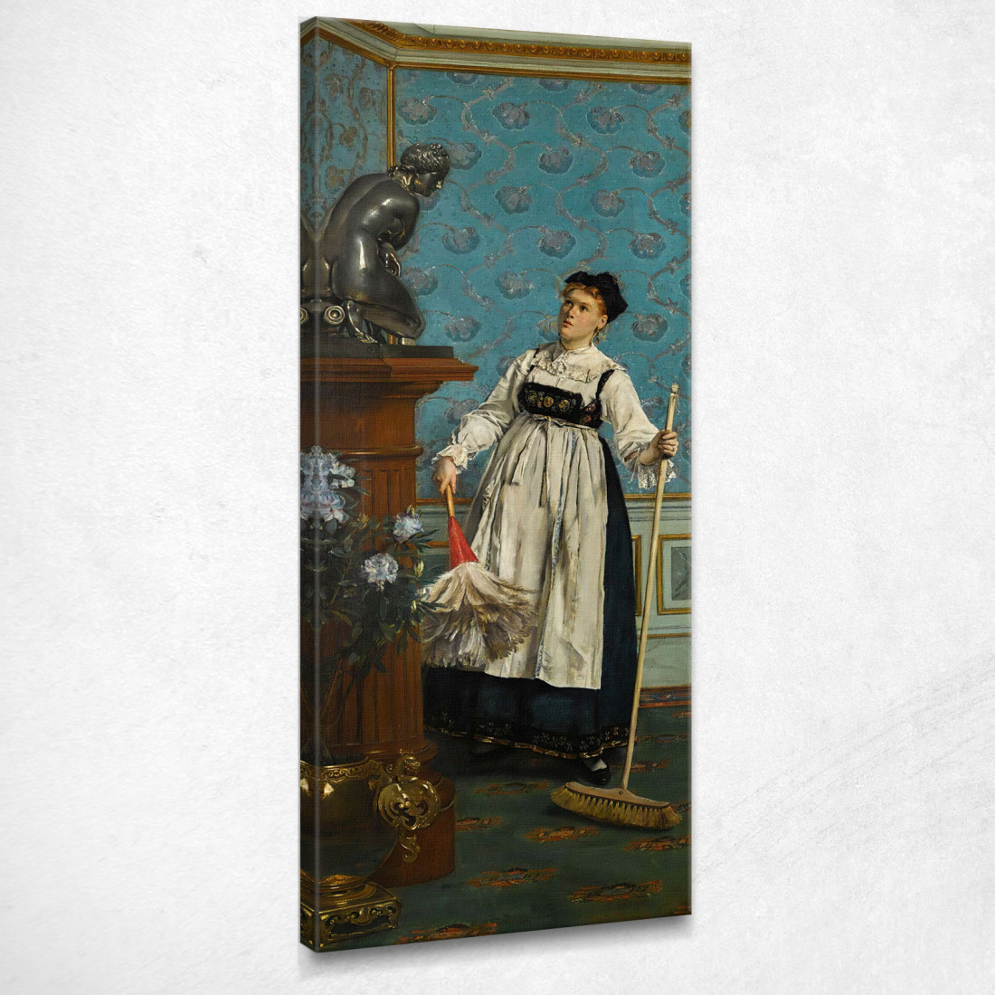 Un Aspirante Intenditore Alfred Stevens stal9 quadro stampato su tela Un Aspirante Intenditore Alfred Stevens stal9 quadro stampato su tela