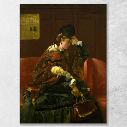 Alla Stazione Ferroviaria Alfred Stevens stal11 quadro stampato su tela