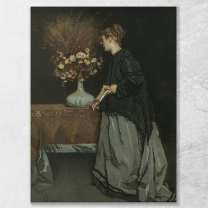 Fiori Autunnali Alfred Stevens stal12 quadro stampato su tela