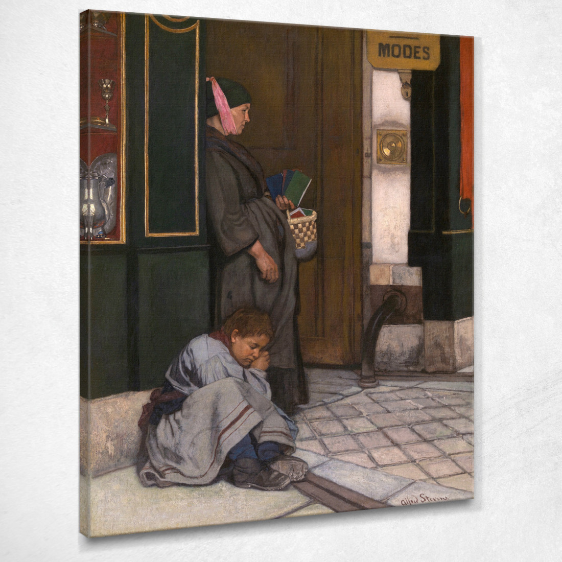 L'Accattonaggio È Tollerato Alfred Stevens stal13 quadro stampato su tela L'Accattonaggio È Tollerato Alfred Stevens stal13 quadro stampato su tela