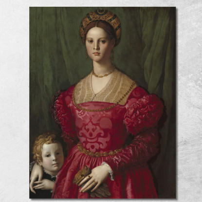 Una Giovane Donna E Il Suo Bambino Agnolo Bronzino abz1 quadro stampato su tela