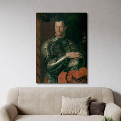 Cosimo I Dei Medici Agnolo Bronzino abz3 quadro stampato su tela