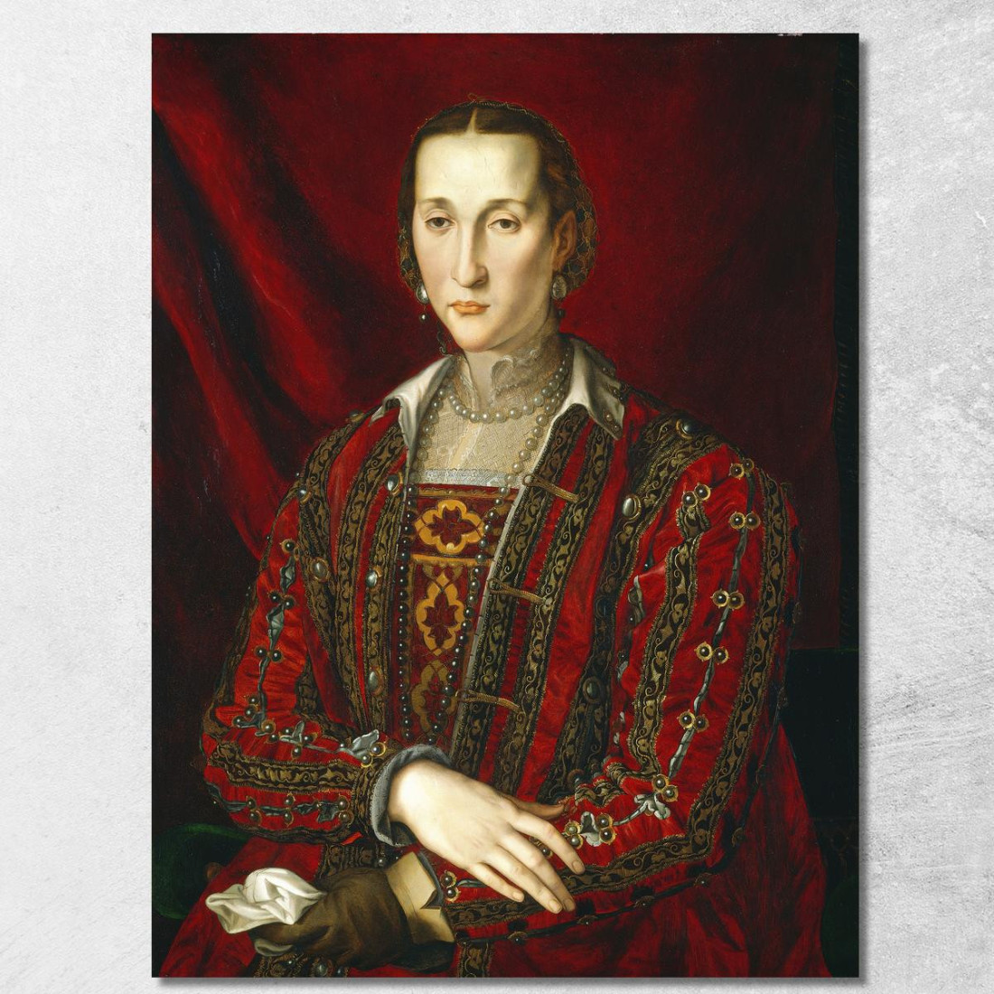 Eleonora Di Toledo Agnolo Bronzino abz5 quadro stampato su tela Eleonora Di Toledo Agnolo Bronzino abz5 quadro stampato su tela