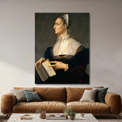 Ritratto Di Laura Battiferri Agnolo Bronzino abz14 quadro stampato su tela