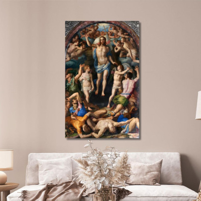 Resurrezione Di Cristo Agnolo Bronzino abz16 quadro stampato su tela