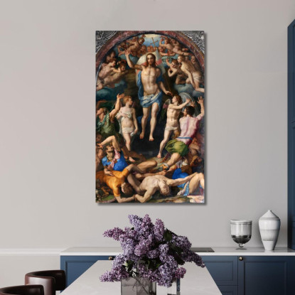 Resurrezione Di Cristo Agnolo Bronzino abz16 quadro stampato su tela