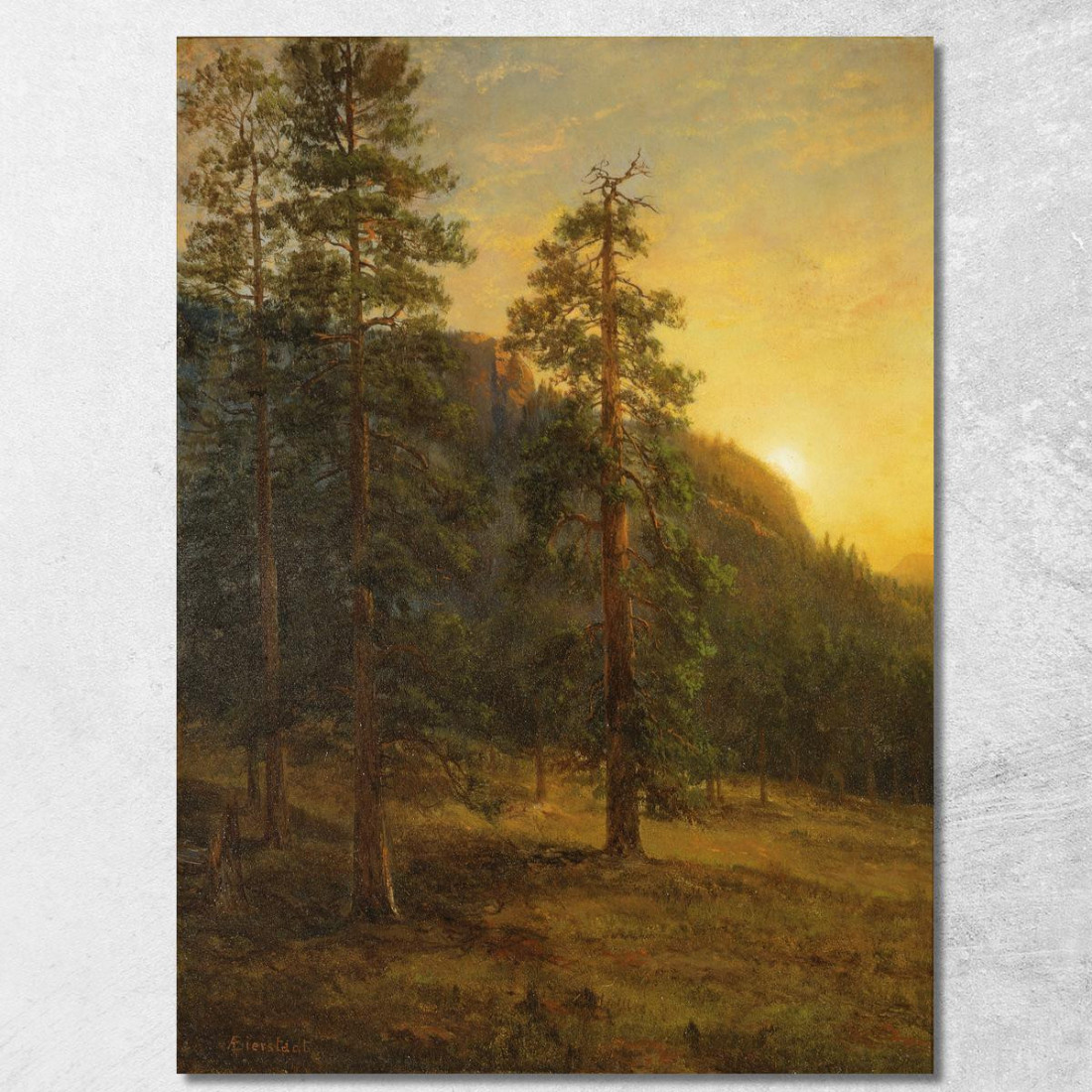 Sequoie Della California Albert Bierstadt abr11 quadro stampato su tela Sequoie Della California Albert Bierstadt abr11 quadro stampato su tela