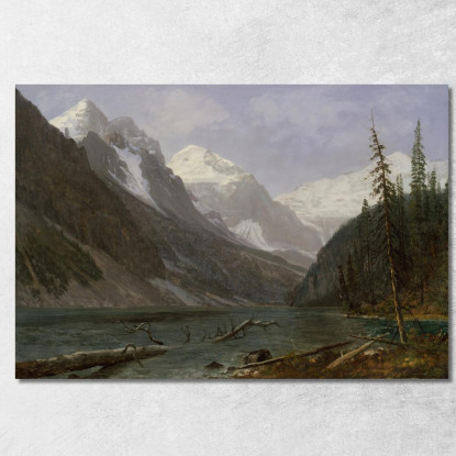 Montagne Rocciose Canadesi Lake Louise Albert Bierstadt abr13 quadro stampato su tela