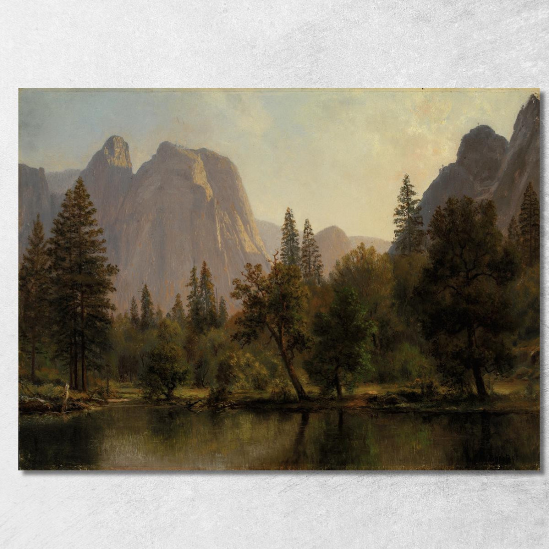 La Cattedrale Oscilla La Valle Di Yosemite Albert Bierstadt abr14 quadro stampato su tela La Cattedrale Oscilla La Valle Di Yosemite Albert Bierstadt abr14 quadro stampato su tela
