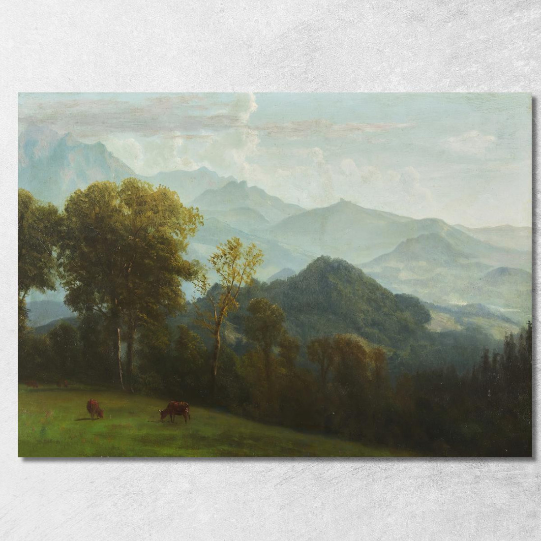 Lucerna Svizzera Albert Bierstadt abr56 quadro stampato su tela Lucerna Svizzera Albert Bierstadt abr56 quadro stampato su tela
