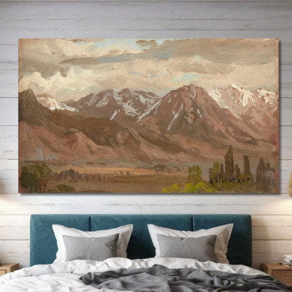 Paesaggio Del Montana Albert Bierstadt abr58 quadro stampato su tela