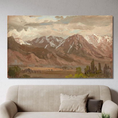 Paesaggio Del Montana Albert Bierstadt abr58 quadro stampato su tela