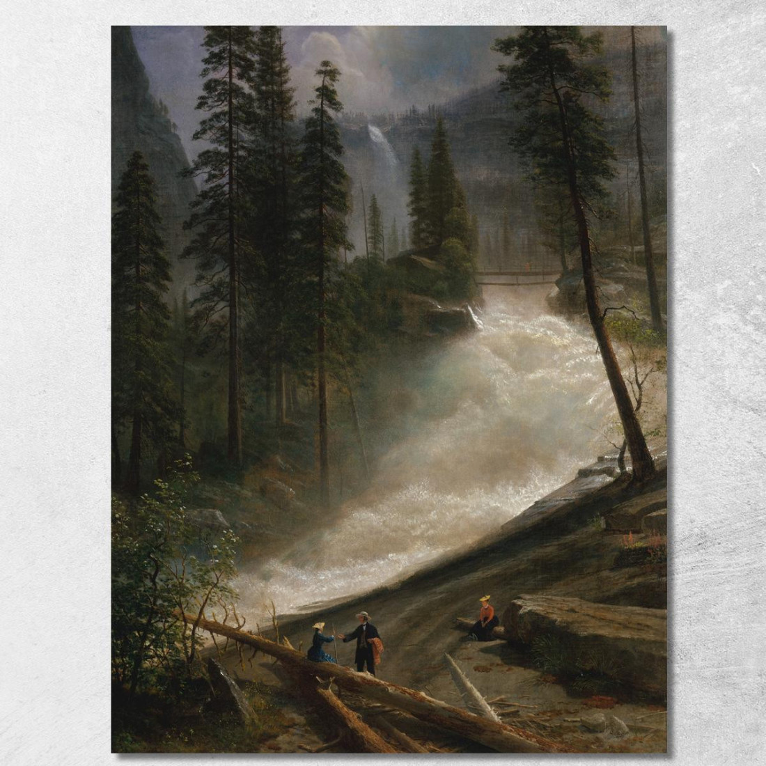 Cascate Del Nevada Yosemite Albert Bierstadt abr71 quadro stampato su tela Cascate Del Nevada Yosemite Albert Bierstadt abr71 quadro stampato su tela