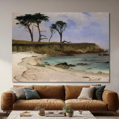 Baia Del Mare Albert Bierstadt abr89 quadro stampato su tela