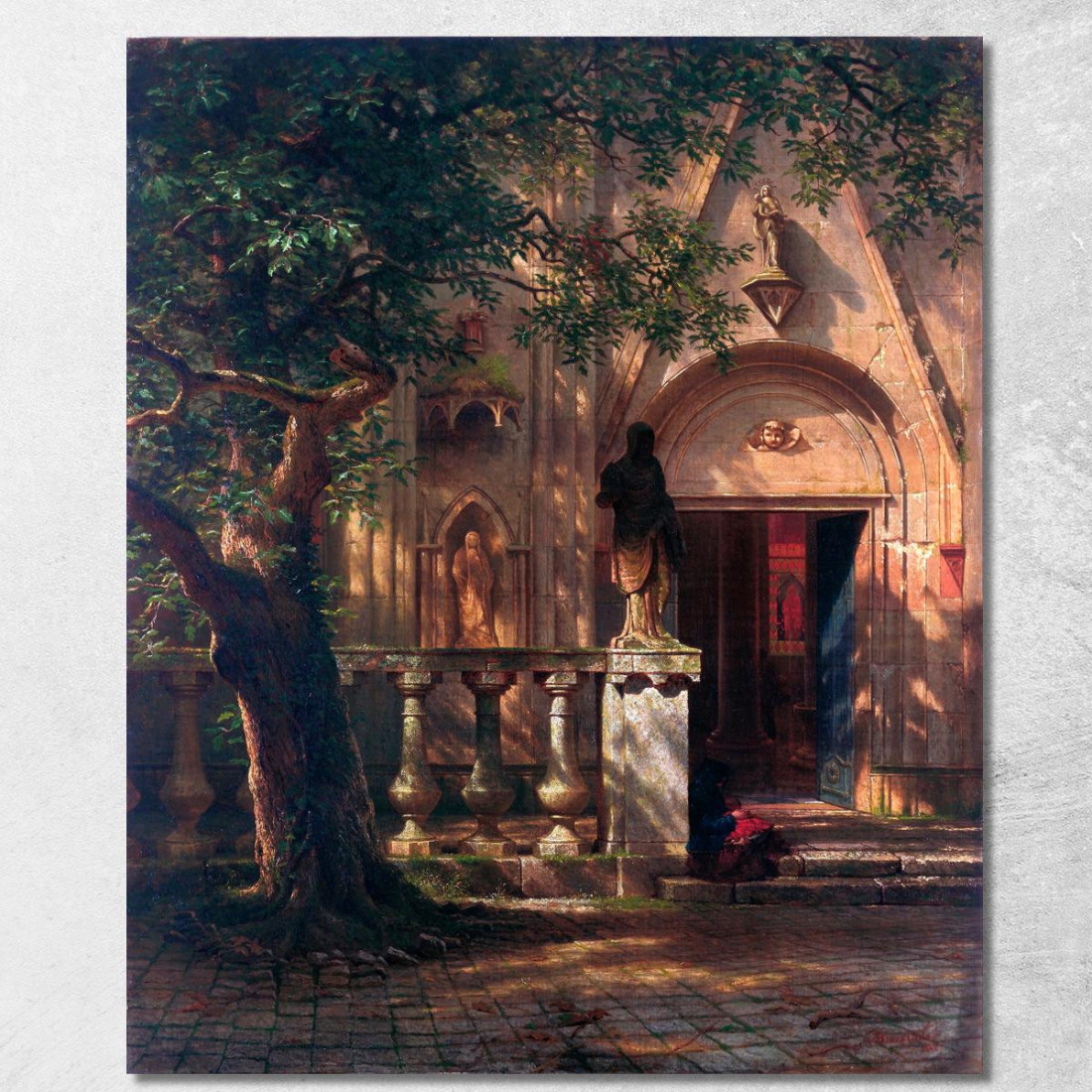 Luce Solare E Ombra Albert Bierstadt abr100 quadro stampato su tela Luce Solare E Ombra Albert Bierstadt abr100 quadro stampato su tela