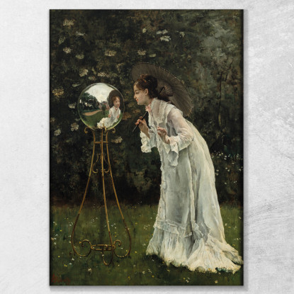 La Palla D'Argento Alfred Stevens stal38 quadro stampato su tela