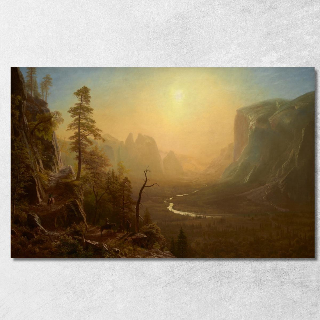 Sentiero Del Glacier Point Della Yosemite Valley Albert Bierstadt abr138 quadro stampato su tela Sentiero Del Glacier Point Della Yosemite Valley Albert Bierstadt abr138 quadro stampato su tela