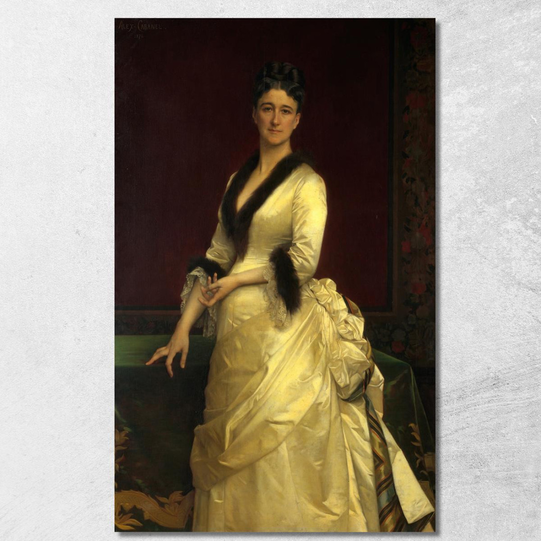 Catharine Lorillard Wolfe Alexandre Cabanel acb6 quadro stampato su tela Catharine Lorillard Wolfe Alexandre Cabanel acb6 quadro stampato su tela