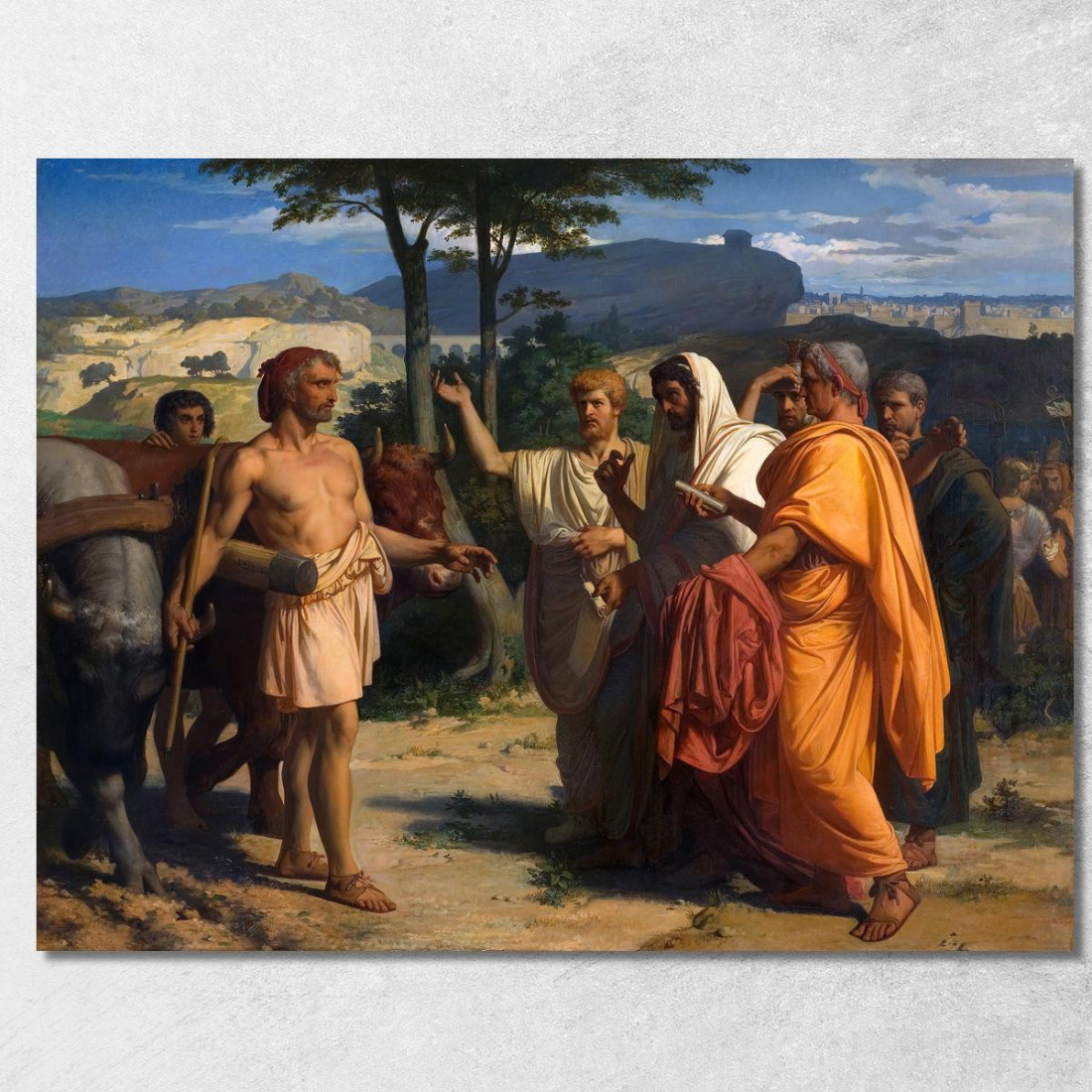 Cincinnato Riceve Gli Ambasciatori Da Roma Alexandre Cabanel acb8 quadro stampato su tela Cincinnato Riceve Gli Ambasciatori Da Roma Alexandre Cabanel acb8 quadro stampato su tela
