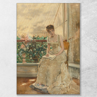 La Donna E L'Amore L'Amore Che Viene Alfred Stevens stal41 quadro stampato su tela